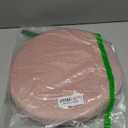 Memory Foam Stool Cushion Round Padded Bar Stool Covers Cushions Velvet Round Chair Seat Cushions Slipcover Elastic Non-Slip Band Removable Washable Zipper for Wood Metal Stools Pink 15.7in