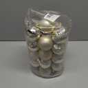 2.36" Champagne Christmas Balls Ornaments 25 Pcs Shatterproof Christmas Ornaments Set Matte Mini Champagne Ornament for Xmas Tree Halloween Holiday Party