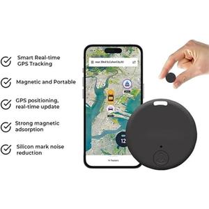 Mini Magnetic GPS Tracker for Vehicles, Mini Worldwide GPS Tracker, Car Locator Tracker, Strong Magnetic Car Vehicle Tracking Anti-Lost Locator for Tracking System 