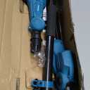 Saker Pole Saw and Pole Hedge Trimmer for Tree Trimming,66.9-98.4Inch Electric Pole Saw and Hedge Trimmer with Extension Pole,Cordless Electric Trimming Tools with Pole and 2.0Ah Battery & Charger