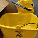 SIMPLI-Magic Side Press Wringer Commercial Mop Bucket on Wheels, 2-Pack, 26 Quart, Yellow, Polyethylene