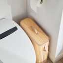 Bamboo Toilet Paper Storage Basket with Lid & Handle - 32L Large Capacity Handwoven Bathroom Organizer for 16 Rolls - Sturdy Stand Holder for Toilet Paper Organization, Natural (Medium)