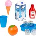 Little Tikes First Fridge Refrigerator with Ice Dispenser Pretend Play Appliance for Kids, Play Kitchen Set with Playset Accessories Unique Toy Multi-Color, 15.8 Wide x 11.5 deep x 23 Tall