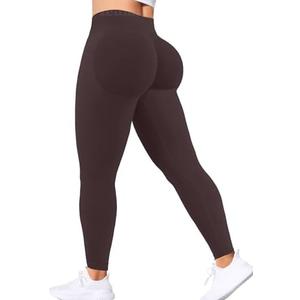Ieumaz Scrunch Butt Lifting Leggings for Women Gym Seamless Workout Leggings Mid Low Waist Tummy Control Yoga Pants, S