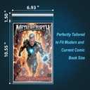 200ct Resealable Current Comic Book Bags - Acid-Free & Crystal Clear Comic Book Sleeves 6-7/8" x 10-1/2", Protect, Storage and Display Standard-Sized Modern Comics Collections