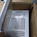 VEVOR 6 x 10 Inch Air Vent Covers, 6-Pack Return Air Vent Cover, HVAC 3-Direction Iron Vent Grilles for Wall & Ceiling, Rustproof Anti-Peeling Air Vents Deflector Adjustable with Metal Damper, White