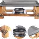 Cabilock Non-Stick Barbecue Tray 11.81X5.51X3.93In Portable Japanese Style Grill Pan for Indoor Outdoor Multifunctional Use Easy Clean