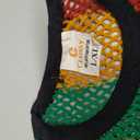 Clossy London Rasta Multicolour Work Dress Side Slit Ladies String mesh Fishnet Midi L/XL
