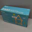 Darice 2000 Pcs Popsicle Stick, 4.5" Natural Wood Craft Sticks Supplies, Ice-Cream Stick Pop, Ages 3+