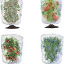 afzdby Garden Mesh Netting with Drawstring,Plants Cover Protection from Anti Birds,Bugs,Cicadas,and Insects-Pest Barrier Bag for Blueberry Bushes,Citrus,Tomatoes,Vegetables,Fruit Tree and Orange 2.62×3.28FT