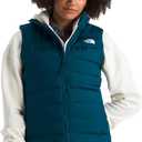 THE NORTH FACE Women's Aconcagua 3 Insulated Vest | Wind Resistant, Water Repellent, 600 Fill Waterfowl Down Insulation (Midnight Petrol, XS)