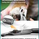 Dog Nail Clippers - All Steel Material, 1.22-Inch Large Opening, Built-in Spring, No Fur Pinch, for Medium to Large Dogs and Cats, Professional Pet Nail Trimmers, With Free Nail File (Polished)