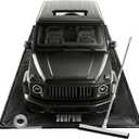 SUNPOW Containment Mat(7'9" x 18'), Includes Squeegee and Reflective Tape | 1.2" Raised Edges, Waterproof Heavy Duty PVC Garage Floor Mat for Under Car, Snow Mud & Oil Trap - Fits Sedan SUV Truck