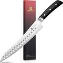 Piklohas Resharpenable Bread Knife for Homemade Bread, 10 Inch Serrated Sourdough Knife with Offset Handle, Innovative Wavy Edge for Clean Slices Crusty Bread, Bagels, Pineapple & Tomatoes, Gift Box