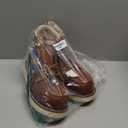 Thorogood American Heritage 6 Moc Toe Work Boots for Men - Soft Toe, Premium Full-Grain Leather with Slip-Resistant Wedge Outsole and Comfort Insole; EH Rated (9 Wide, Tobacco)