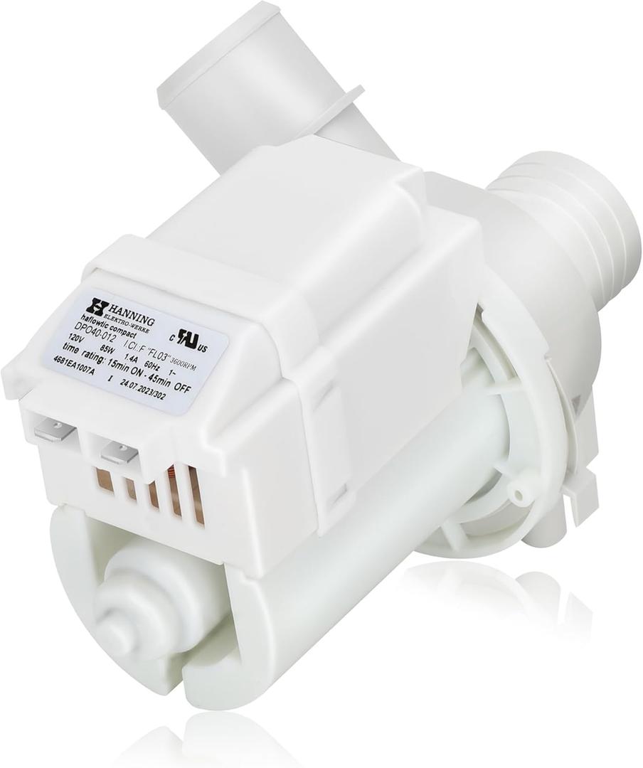 DP040-012 4681EA1007A Drain Pump (OEM) Compatible with LG, Kenmore Washer Drain Pump, Replace 5859EA1004F 5859EA1004P 5859EA1004G WH23X10020, Fits for WT1101CW WT1201CV WT1501CW 79631513210 DP040-012 4681EA1007A Drain Pump (OEM) Compatible with LG, Kenmore Washer Drain Pump, Replace 5859EA1004F 5859EA1004P 5859EA1004G WH23X10020, Fits for WT1101CW WT1201CV WT1501CW 79631513210
