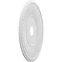 Ekena Millwork CMP22BE Berkshire Thermoformed PVC Ceiling Medallion (Fits Canopies up to 10 1/8"), 22"OD x 3 1/2"ID x 1"P (Unfinished)