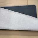 Yancorp 2.6'X4' Ultra Thin Bathroom Rugs,Low Profile Bath Rug,Rubber mat,Fit Under Door,Non Slip,Machine Washable Shower Rug,Khaki