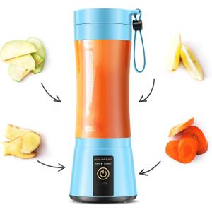 Portable Blender for Smoothies & Shakes - Cordless Personal Size Mini Blender with BAP Free Juice Cup, USB Rechargeable Suit for Sports/Picnic, 380 Ml