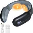 Homedics Pro Therapy Vibration Neck Massager with Soothing Heat, Portable Pain Relief Massage for Stiff Neck Muscles, Soothing Heat for Tension and Stress Release, Customizable Speeds