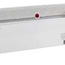 Electric Baseboard Heater, 1500W Convection Heater with Adjustable thermostat and Overheat Protection, Slient Operation Heater for indoor use, White