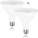 Radar Motion Sensor Light Bulbs - Par38 15W (100W Equivalent), E26 Base, Motion Sensor Bulb, Motion Light Bulbs Perfect for Outdoor, Garden, Garage, Yard, 5000K(Daylight), 2 Pack