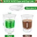 TURNMEON 50 Pcs 16 Oz Football Party Supplies Cups with Lids, Thickened Football Plastic Cup 2 Designs Disposable Spill-Proof Drinking Cups Sports Tailgate Events Party Favors Decorations