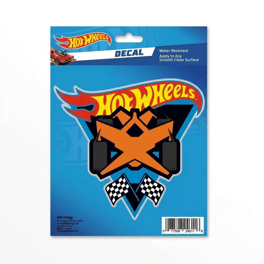 Hot Wheels Flame Adhesive Vinyl Decal Pack