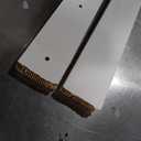 Fredbeck 48in x 84in White Glass Barn Door with 8FT 96inch Sliding Doors Hardware Kit Included & Handle,PVC Surface,Need to Assembly,Water-Proof