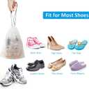 Clear Shoe Bags - 10 PCS, 15.7" x 11.8", Drawstring Travel Shoe Bags for Packing, Waterproof Dustproof Portable Shoe Storage for Men and Women