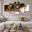 Living Room Wall Decor Indian Krishna Pictures Canvas Print Paintings Modern Artwork Home Decor 60" Wx32 H Wooden Framed