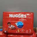 Huggies Size 3 Diapers, Little Snugglers Baby Diapers, Size 3 (16-28 lbs), 168 Count (6 Packs of 28), Packaging May Vary