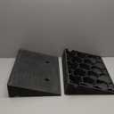 Curb Ramps for Driveway Threshold Wheelchair Doorway Sidewalks Shed Heavy Duty, 2 Pack 3.9 inch Rise, Ramps for Wheelchairs for Home Steps, Motorcycles, Lawn Mowers, 7000lbs Powersport Load ing