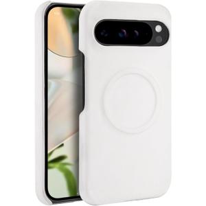 Phone Case for Google Pixel 9 Pro XL, [Compatible with Magsafe] Shockproof Protective Magnetic Phone Cover, Lightweight Slim Phone Holder for Women White