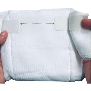 Adhesive Cloth Diaper Fasteners  Peel-Stick-Adjust | Replaces Diaper Pins & Snaps | Hook-&-Loop Tabs for Prefolds & Flats | Baby-Safe, Travel-Friendly | KJ.VOOM (2 Rolls + 100 Sheets)