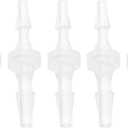 5 Pcs Aquarium Plastic Hose Barb Fitting 1/16" to 3/32" Hose ID Connectors Clear Plastic