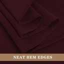 Fitable Elegant Rectangle Table Clothes, 6 Pack - 90 x 132 Inch, Burgundy - Reusable and Washable Tablecloths, Polyester Fabric Table Covers for Wedding, Party, Banquet, Formal Events