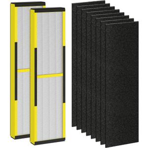 FLT4825 Replacement Filter B Fit for Germ Guardian Air Purifier, ac4825e Replacement Filter Fit for ac4825 AC4825 AC4300 AC4900 AC4825DLX AC4850 CDAP4500 AP2200, 2 True HEPA + 8 Carbon Filters FLT4825 Replacement Filter B Fit for Germ Guardian Air Purifier, ac4825e Replacement Filter Fit for ac4825 AC4825 AC4300 AC4900 AC4825DLX AC4850 CDAP4500 AP2200, 2 True HEPA + 8 Carbon Filters