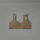 Calvin Klein Women's Invisibles Comfort Lightly Lined Seamless Wireless Triangle Bralette Bra (Bare), XS