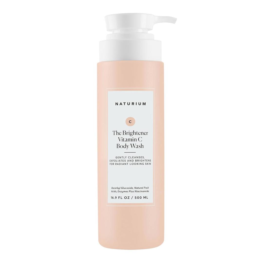 Naturium The Brightener Vitamin C Body Wash, Gentle Cleanser for Smoother-Looking Skin, Removes Dirt, Oil & Other Impurities, 16.9 oz