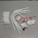 [313Pcs] Cable Management Kit, 67 Adhesive Cable Clips, Topavatop Desk Cord Organizer, 22 Reusable Cable Strap, 4 Cable Sleeve Split, 200 Nylon Cable Zip Ties with 20 Mounts for TV Office Home, White