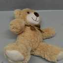 Plush Teddy Bear Cute Stuffed Animal Bear with Bow Plush Toys 13.8 Inches (Khaki)
