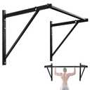 Yes4All Heavy Duty Wall Mounted Pull Up Bar  Multi-Grip Pull Ups / Pull Up Bar Ceiling Mount / Joist Mount for Home Gym (A. Heavy Duty)
