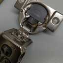 Ravinte 10 Pack 5 Pairs 1/2 inch Overlay Soft Close Hinges for Kitchen Cabinet Hinges Satin Nickel Hidden Hinges Stainless Steel Concealed Hinge self Closing