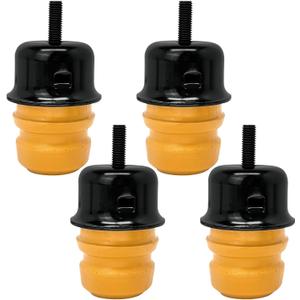 4 Pcs Bump Stops with Cups Brackets Compatible with 1993-1998 Jeep Grand Cherokee ZJ 1997-2006 Wrangler TJ Replace 52087636AC 52087636AB