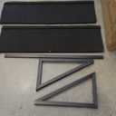 Black Shingle Awning For Business Building 16" by 16.5" by 52"