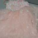 IMEKIS Toddler Kids Girls Fairy Dress Sparkle Sequins Tulle Pageant Party Birthday Princess Outfit 9-10 Years, Pink