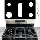 Stove Cover For GE General 30 Inch Gas Range Model JGBS66REKSS JGBS66DEKWW JGBS66DEKBB JGBS66EEKES JGBS66FEKDS, Upgraded 0.5MM Thickness Reusable Burner Guard For For GE Gas Stove Top Protector