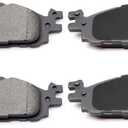 Cciyu D1508 4pcs Front Ceramic Brake Pads Kits Fit For Ford For Explorer 2011-2019,For Flex 2012-2019,For Taurus 2011-2019,For Lincoln For MKS 2012,For Lincoln For MKT 2012-2019