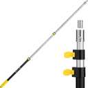 Bates- Extension Pole, 2.4 to 6 Ft Pole, Telescoping Pole, Extendable Pole, Telescopic Pole, Paint Pole, Paint Roller Extension Pole, Paint Extension Pole, Telescopic Poles (Black and Yellow)